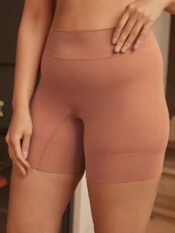 Caramel-nude - Verpakking van 2 naadloze irritatiewerende shorts