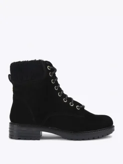 Carvela Comfort Black Russ Lace Up Boots