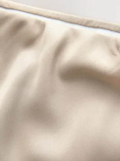 Champagne-goud - Satijnen midirok