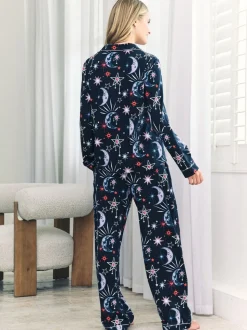 Chelsea Peers Cotton Mystic Moon Print Long Pyjamas Set