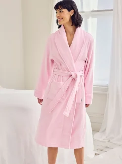 Chelsea Peers Cotton Towelling Embroidered Good Morning Dressing Gown