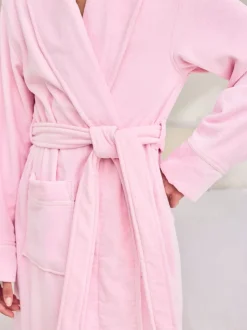 Chelsea Peers Cotton Towelling Embroidered Good Morning Dressing Gown