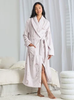 Chelsea Peers Fleece Burnout Cosmic Constellations Dressing Gown