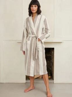 Chelsea Peers Fleece Stripe Dressing Gown