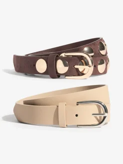 Choc and Cream - Friends Like These Studded Belts 2 Pack