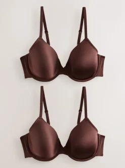 Chocolade nude - A-E Afvlakkende Ultimate Comfort Beha's 2 Verpakking