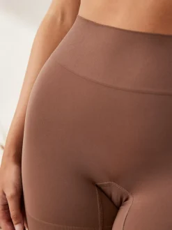 Chocolade nude - Verpakking van 2 naadloze irritatiewerende shorts