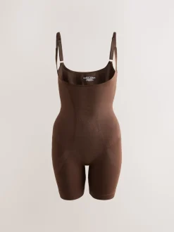 Chocolade nude - Wear Your Own Bra - Body met sterke buikcorrectie