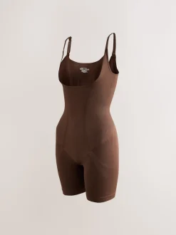 Chocolade nude - Wear Your Own Bra - Body met sterke buikcorrectie
