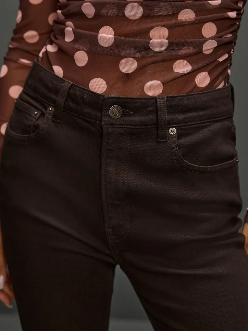 Chocoladebruin - Authentieke relaxed skinny jeans