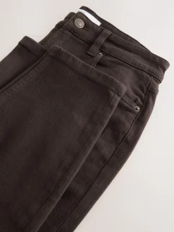 Chocoladebruin - Authentieke relaxed skinny jeans