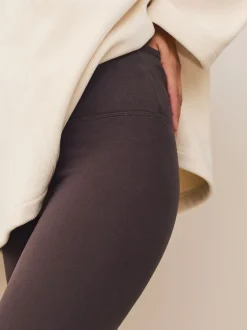 Chocoladebruin - Behaaglijke fleece legging