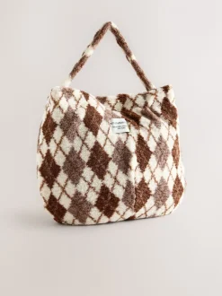 Chocoladebruin - Borg Argyle Shoulder Bag