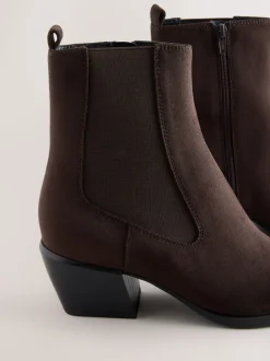 Chocoladebruin - Chelsea-stijl western cowboy Boots