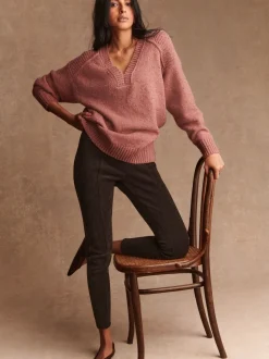 Chocoladebruin - Corduroy legging
