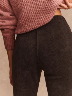 Chocoladebruin - Corduroy legging