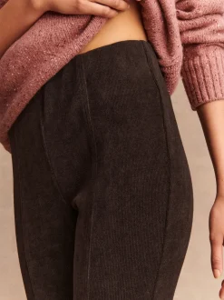 Chocoladebruin - Corduroy legging
