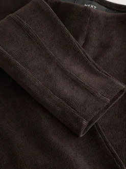 Chocoladebruin - Corduroy legging