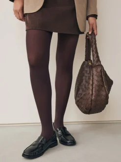 Chocoladebruin - 60-denier panty's, verpakking van 1