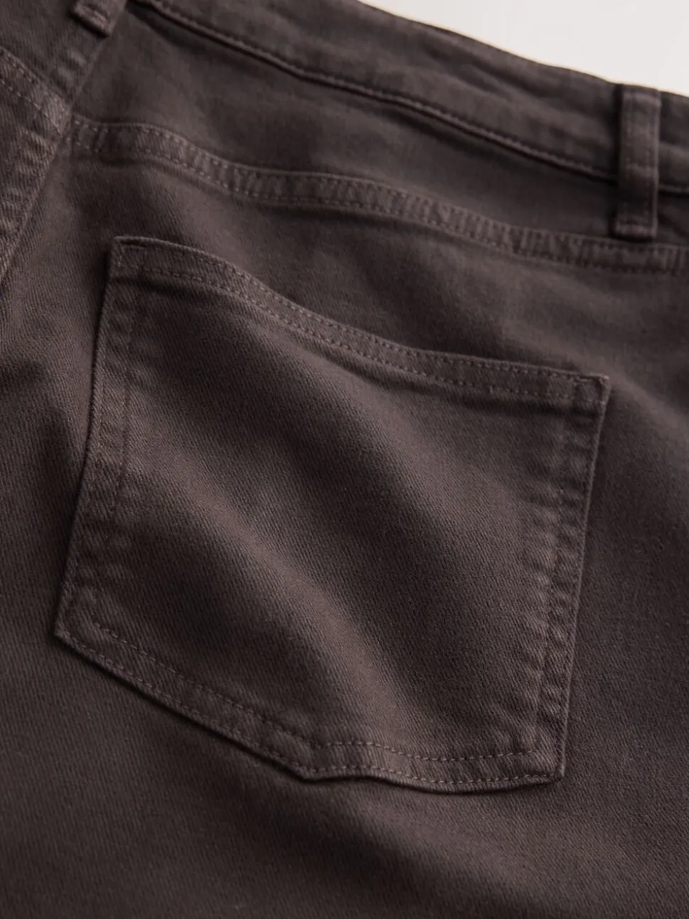 Chocoladebruin - Denim midikokerrok