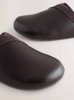 Chocoladebruin - Forever Comfort Leather Clean Footbed Clogs