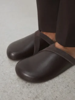 Chocoladebruin - Forever Comfort Leather Clean Footbed Clogs