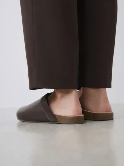 Chocoladebruin - Forever Comfort Leather Clean Footbed Clogs