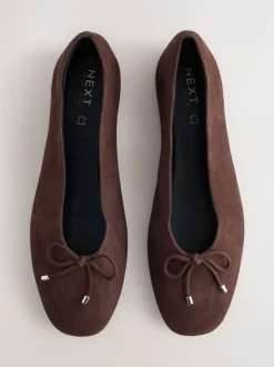 Chocoladebruin - Forever Comfort® Suede High Cut Ballet Flats