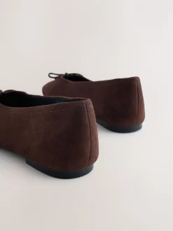 Chocoladebruin - Forever Comfort® Suede High Cut Ballet Flats