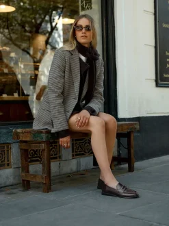 Chocoladebruin - Forever Comfort® Penny loafers met ronde neus