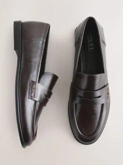 Chocoladebruin - Forever Comfort® Penny loafers met ronde neus