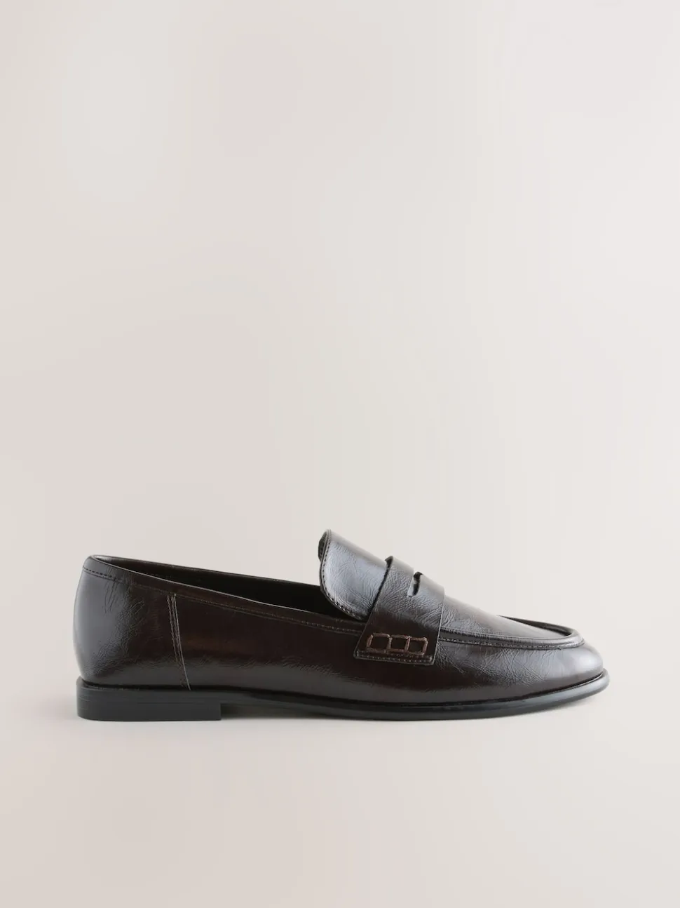 Chocoladebruin - Forever Comfort® Penny loafers met ronde neus