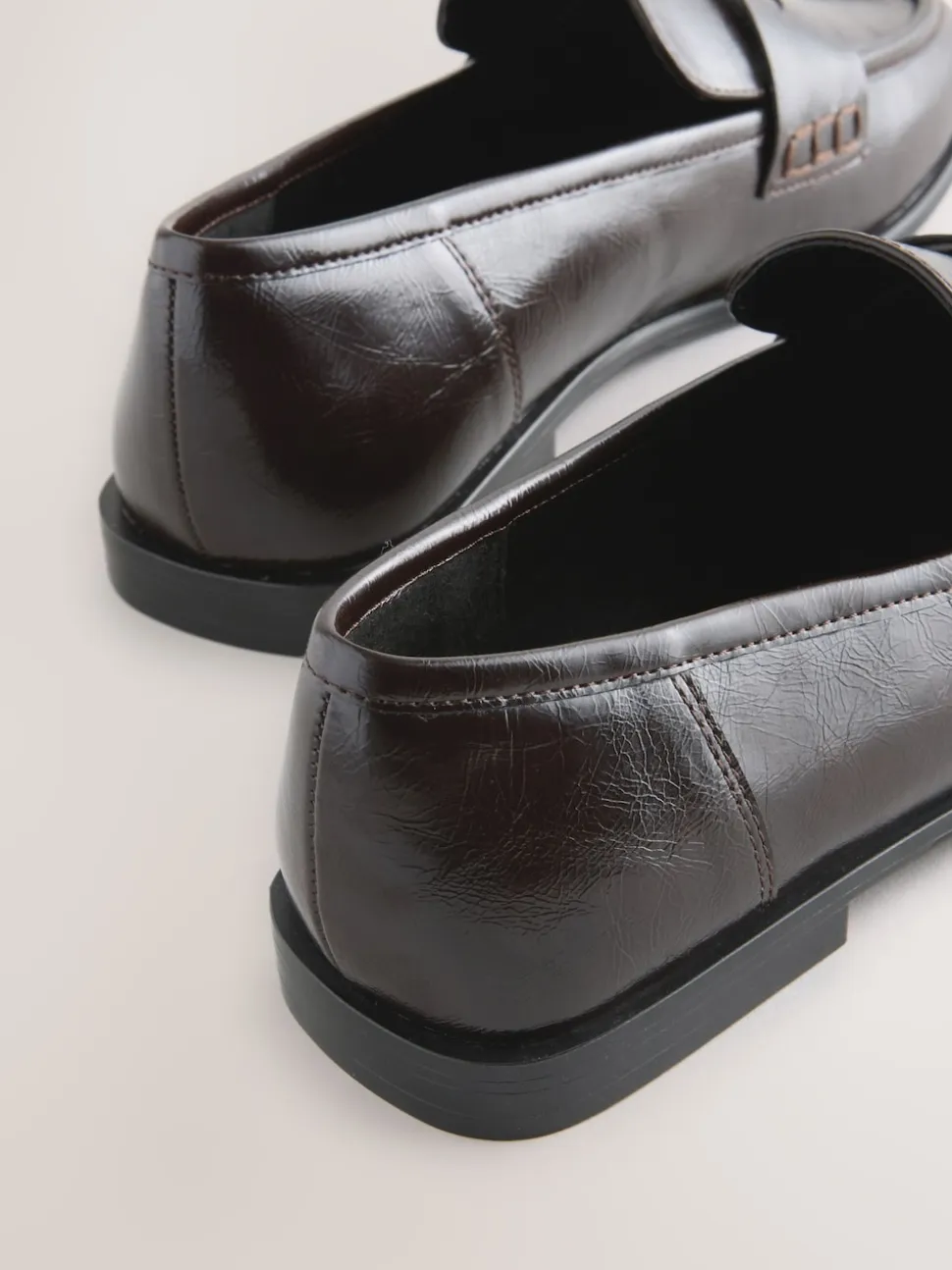 Chocoladebruin - Forever Comfort® Penny loafers met ronde neus