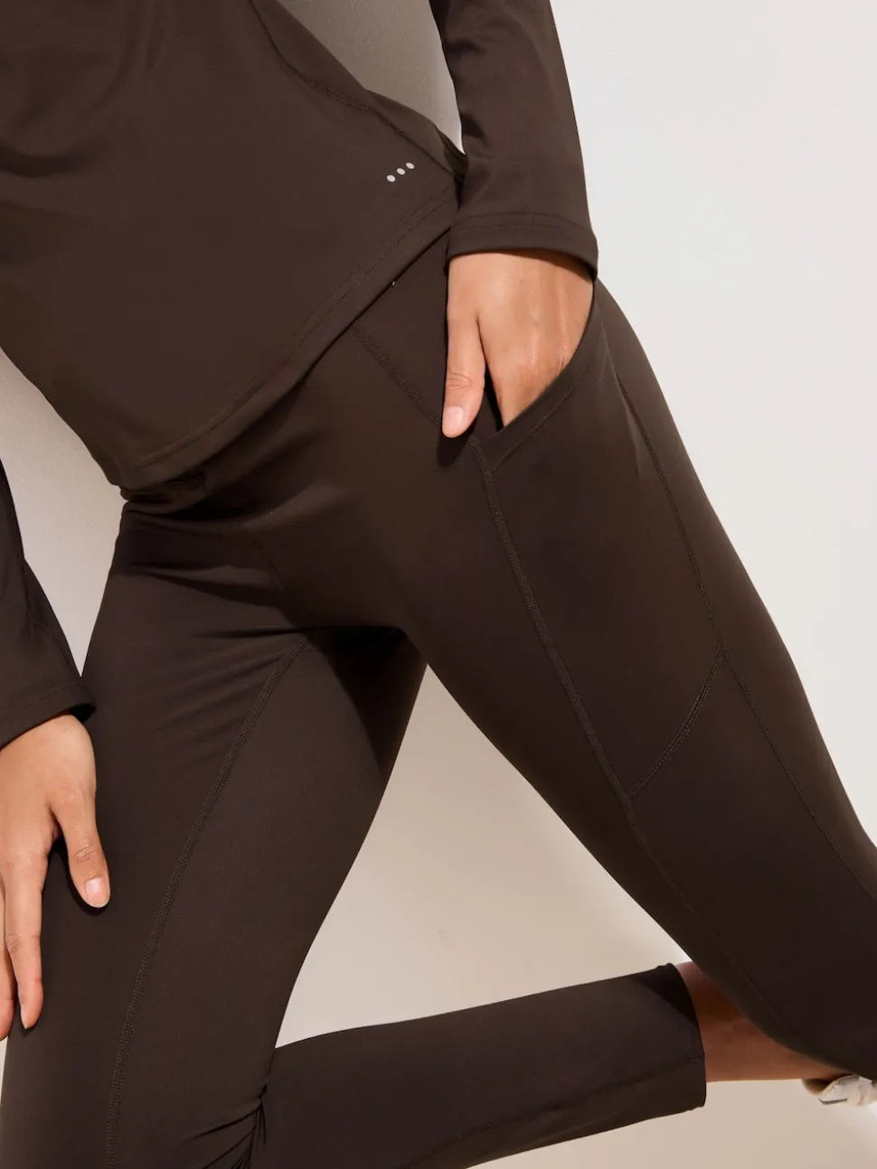 Chocoladebruin - Friends Like These Studio High Waist Leggings
