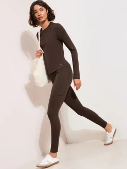 Chocoladebruin - Friends Like These Studio High Waist Leggings