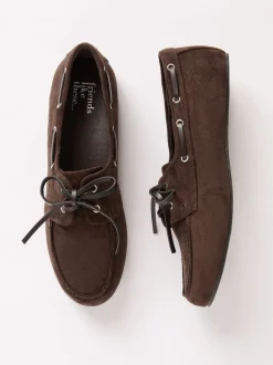 Chocoladebruin - Friends Like These Slim Vetersluiting Comfort Imitatiesuède Bootschoen Instappers