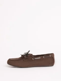 Chocoladebruin - Friends Like These Slim Vetersluiting Comfort Imitatiesuède Bootschoen Instappers