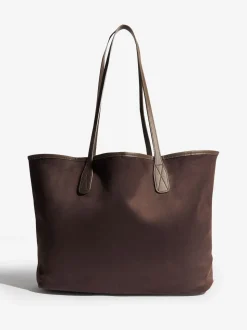 Chocoladebruin - Friends Like These Faux Suede Soft Tote Bag