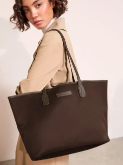Chocoladebruin - Friends Like These Faux Suede Soft Tote Bag