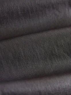 Chocoladebruin - Gecoate denim skinny jeans