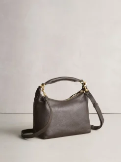Chocoladebruin - Hand Held Leather Bag