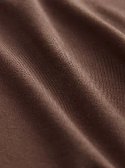 Chocoladebruin - Jersey fietsshort