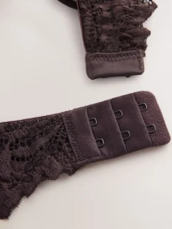 Chocoladebruin - Kanten ultieme comfortabele beha