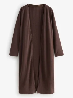 Chocoladebruin - Laura Ashley lang loungevest
