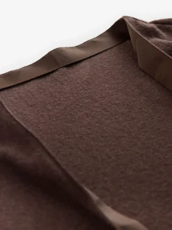 Chocoladebruin - Laura Ashley lang loungevest