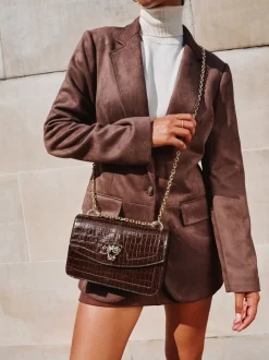 Chocoladebruin - Lipsy Medium Chain Shoulder Bag