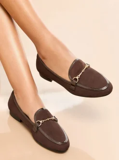 Chocoladebruin - Lipsy Snaffle Instappers van imitatieleer