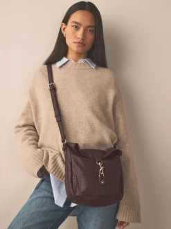 Chocoladebruin - Messenger Cross-Body Bag