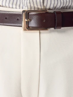 Chocoladebruin - N. Premium riem van Italiaans leer
