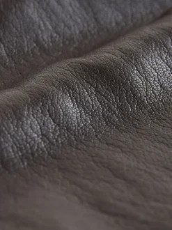 Chocoladebruin - Nothing Ordinary Faux Leather Barrel Leg Trousers